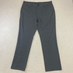 Travis Matthew Men's Golf Open To Close Pants Size 36X30 Gray Flat Front 1MT435